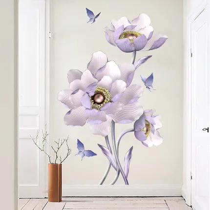 DIY 3D Purple Flower Wallpaper Vinly Wall Sticker 65*105CM Waterproof Bathroom Decoration Poster Art
DIY 3D Purple Flower Wallpaper Vinly Wall Sticker 65*105CM Waterproof Bathroom Decoration Poster Art