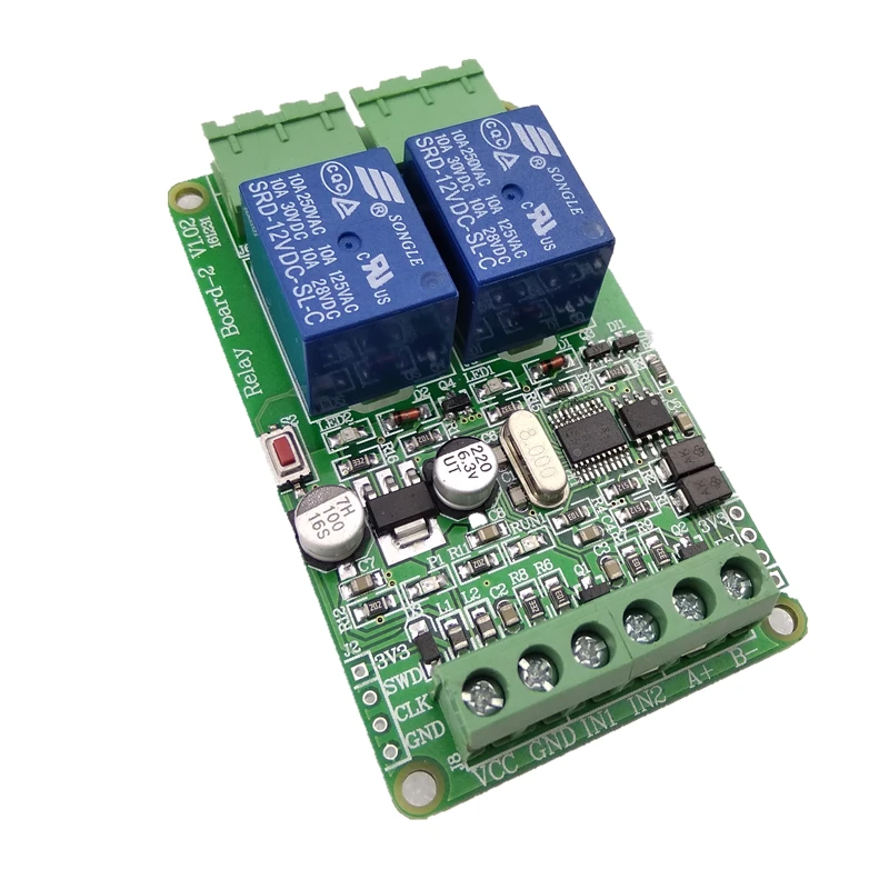 2-полосный релейный выход Modbus RTU, 2-полосный цифровой вход RS485 TTL вход 12 В
2-полосный релейный выход Modbus RTU, 2-полосный цифровой вход RS485 TTL вход 12 В