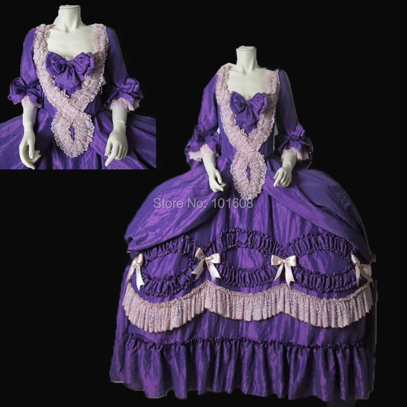 Customized!Royal Purple French Duchess Queen Civil war Theatre 18th Court Belle Marie Antoinette DRESS Victorian dresses HL-314
Customized!Royal Purple French Duchess Queen Civil war Theatre 18th Court Belle Marie Antoinette DRESS Victorian dresses HL-314