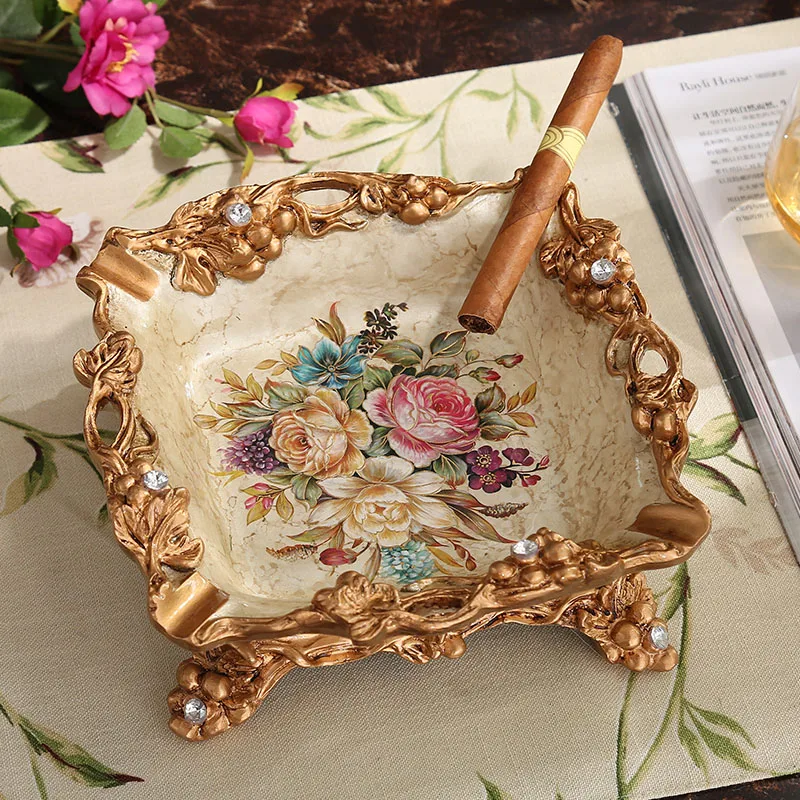 The ashtray living room office decor gifts study European retro luxury decoration Home Furnishing resin
The ashtray living room office decor gifts study European retro luxury decoration Home Furnishing resin