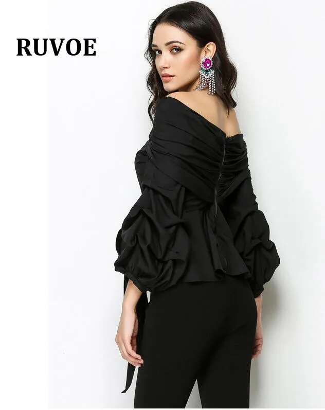 Long Wide Puff Sleeve OL Blouse Women Skew Collar Bow Blouses Shirts Female 2018 Autumn Winter Fashion Tops Turtleneck SP-25
Long Wide Puff Sleeve OL Blouse Women Skew Collar Bow Blouses Shirts Female 2018 Autumn Winter Fashion Tops Turtleneck SP-25