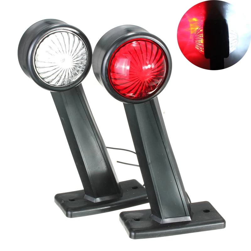 2Pcs 12LED Side Marker Lights Double Face Warning Lamp White&Red For 12/24V Car Trailer Truck Lorry
2Pcs 12LED Side Marker Lights Double Face Warning Lamp White&Red For 12/24V Car Trailer Truck Lorry