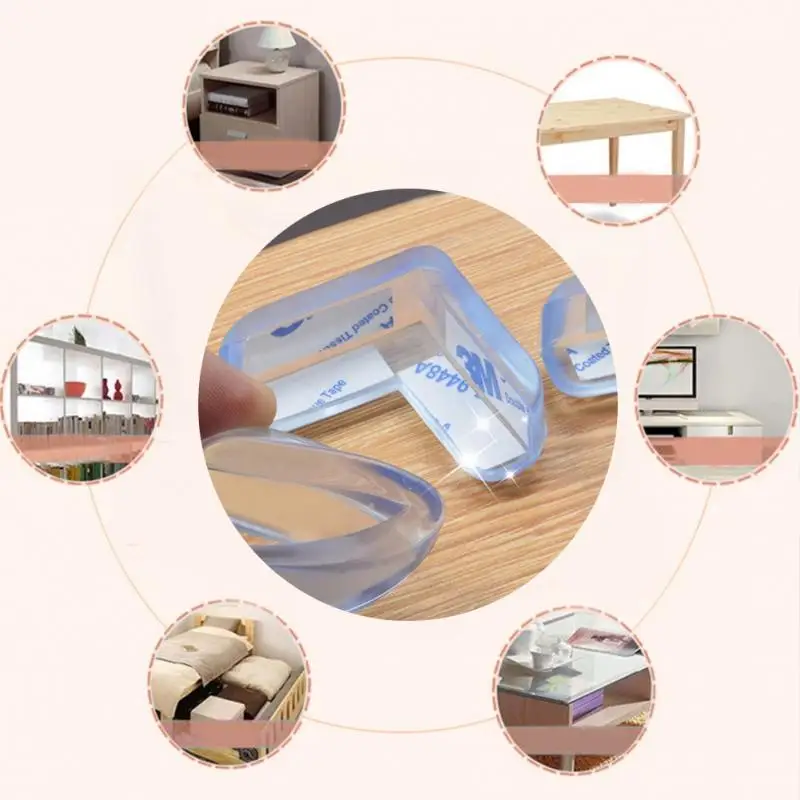 4Pcs Child Safety Corner Protector Soft PVC Desk Table Guard Edge Protection Cover Safe Cushion
4Pcs Child Safety Corner Protector Soft PVC Desk Table Guard Edge Protection Cover Safe Cushion