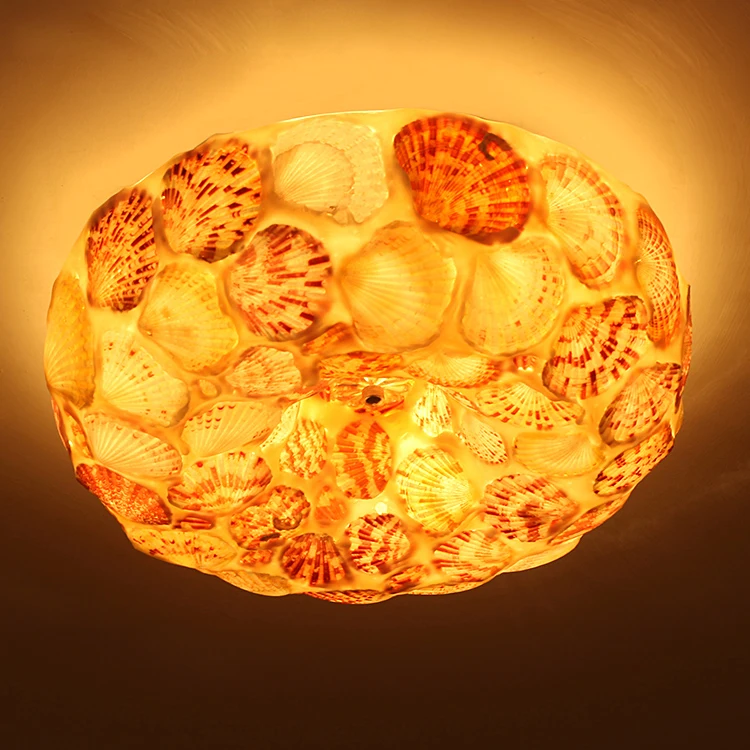 Fashion bedroom shell Ceiling light fixture home deco living room rustic romantic E27 bulb glass ceiling lamps
Fashion bedroom shell Ceiling light fixture home deco living room rustic romantic E27 bulb glass ceiling lamps