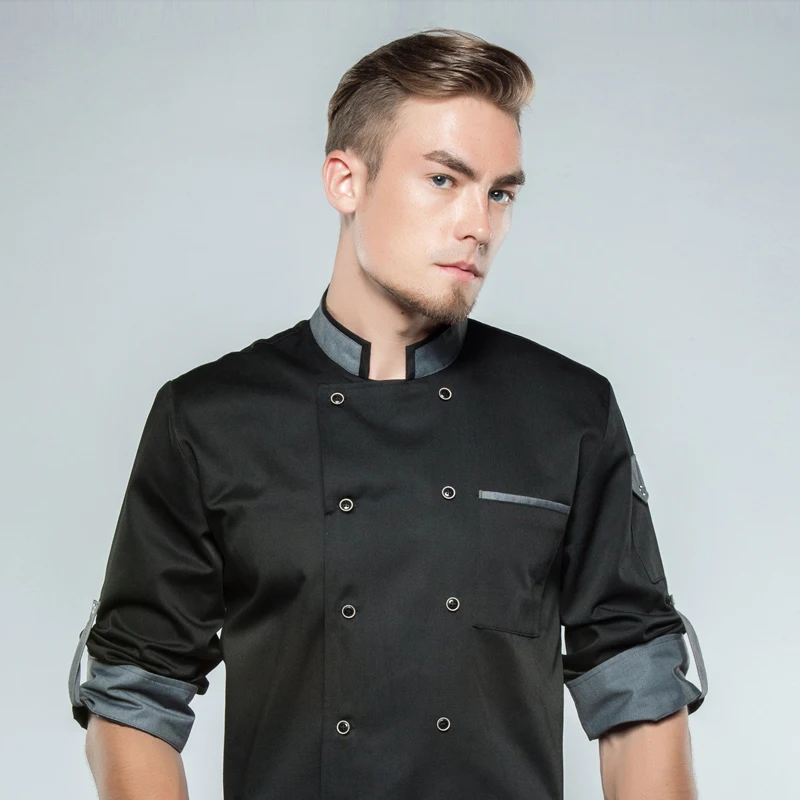 New Long Sleeve Restaurant Uniform Chef Tops High Quality Workwear Clothes Master Cook Restaurant Hotel BBQ Kitchen Chef Uniform
New Long Sleeve Restaurant Uniform Chef Tops High Quality Workwear Clothes Master Cook Restaurant Hotel BBQ Kitchen Chef Uniform
