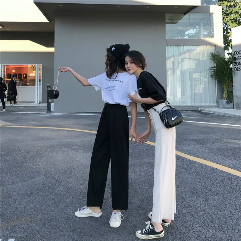 Pants Women Summer High Waist Casual Womens Loose Trendy All-match Elegant Daily High-quality Long Girls Retro Female 2020 New
Pants Women Summer High Waist Casual Womens Loose Trendy All-match Elegant Daily High-quality Long Girls Retro Female 2020 New