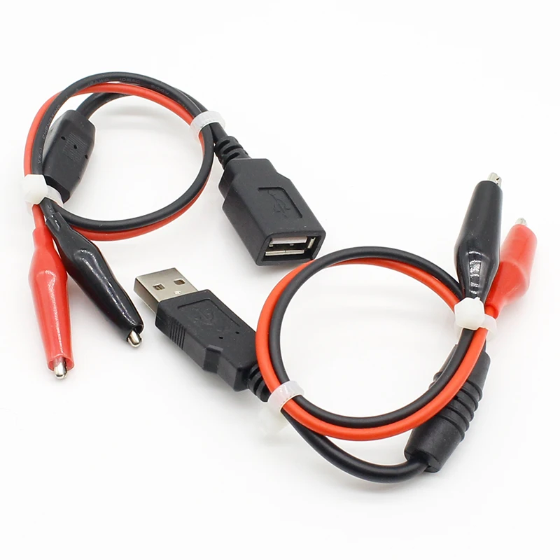 1pair USB Alligator clips Crocodile wire Male/female to USB tester Detector DC Voltage meter ammeter capacity power meter
1pair USB Alligator clips Crocodile wire Male/female to USB tester Detector DC Voltage meter ammeter capacity power meter