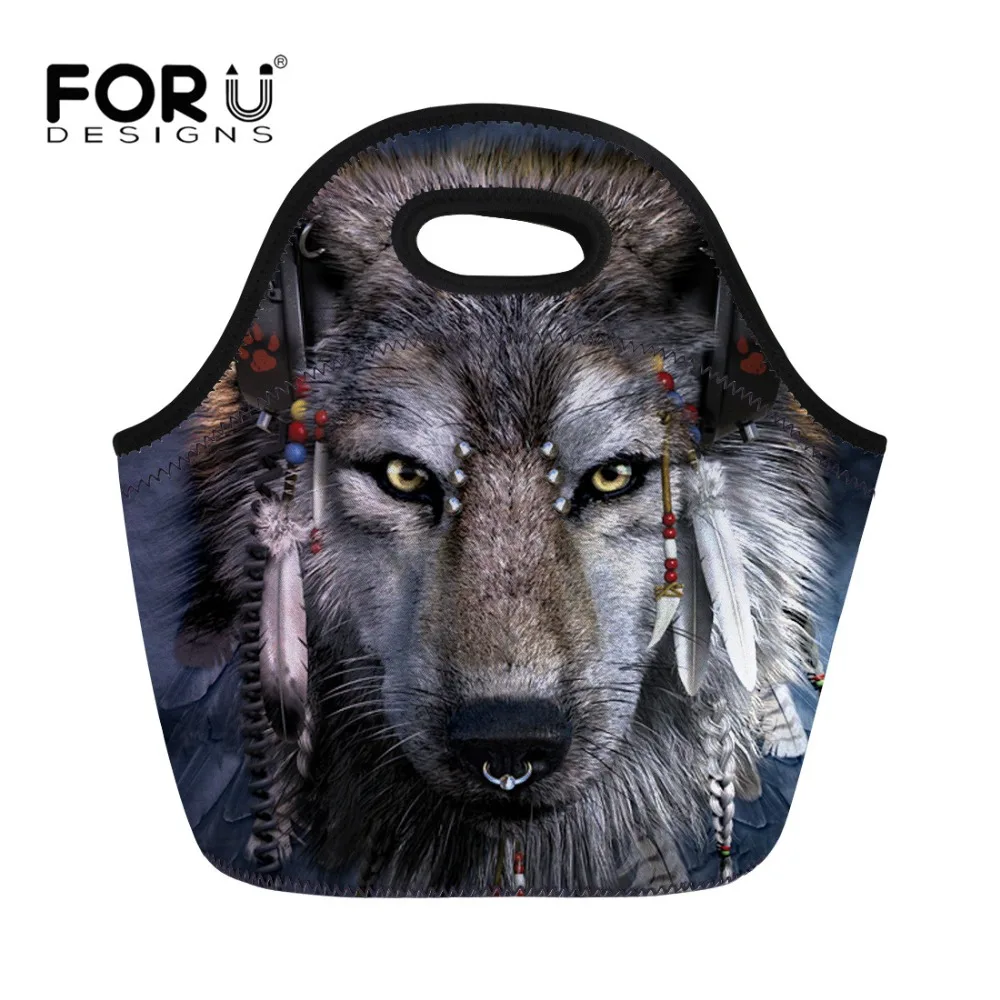 FORUDESIGNS Cool Wolf Print Insulated Lunch Bag For Kids Men Thermal Neoprene Food Picnic Bags Cooler Tote Handbag Drop Shipping
FORUDESIGNS Cool Wolf Print Insulated Lunch Bag For Kids Men Thermal Neoprene Food Picnic Bags Cooler Tote Handbag Drop Shipping