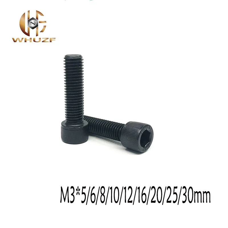 50Pcs M3 *5/6/8/10/12/16/20/25/30mm DIN912 high strength Alloy Black Steel Hexagon Socket Head Cap Furniture Screws
50Pcs M3 *5/6/8/10/12/16/20/25/30mm DIN912 high strength Alloy Black Steel Hexagon Socket Head Cap Furniture Screws
