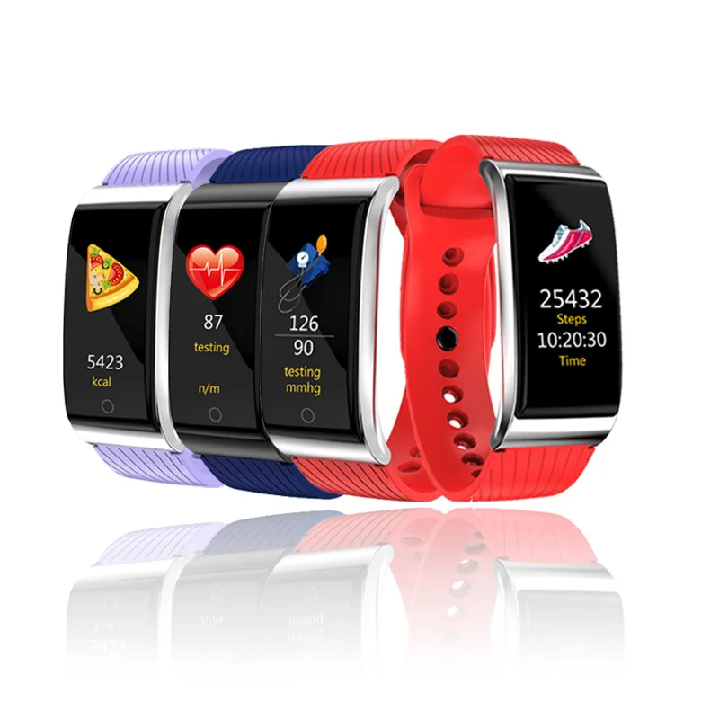 

Smart BT4.0 Fitness Wristband F4 Sweatproof Multi Sport Mode Heart Rate Blood Pressure Tracker Pedometer SMS Call Reminder