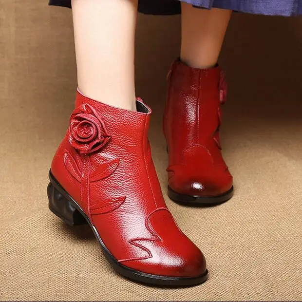 RUSHIMAN Vintage Style Women Boots Genuine Leather Boots Hand-made Casual Ladies Martin Shoes Flat Boots
RUSHIMAN Vintage Style Women Boots Genuine Leather Boots Hand-made Casual Ladies Martin Shoes Flat Boots