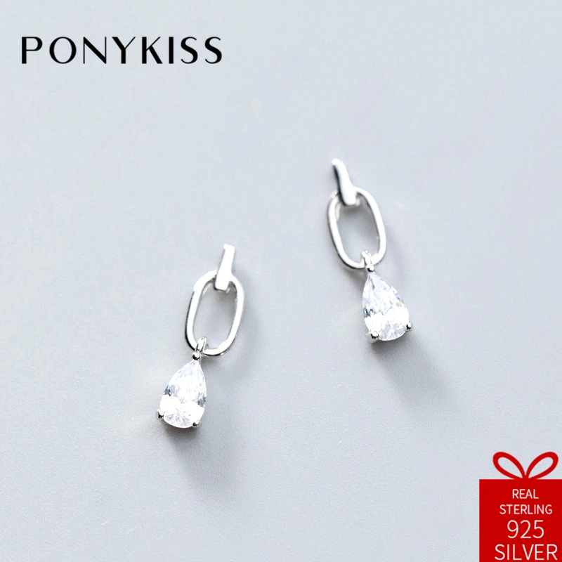 PONYKISS Office S925 Sterling Silver Chic Trendy Style Zircon Stud Earrings Creative Women Charm Accessories Birthday Party Gift
PONYKISS Office S925 Sterling Silver Chic Trendy Style Zircon Stud Earrings Creative Women Charm Accessories Birthday Party Gift
