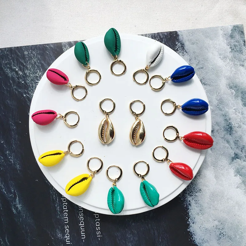 6pcs/Lot Bohemian Shell Conch Drop Earrings Pink/Green/Red/Blue/Yellow/Black/Earrings for Women Korean Dangle Earrings Wholesale
6pcs/Lot Bohemian Shell Conch Drop Earrings Pink/Green/Red/Blue/Yellow/Black/Earrings for Women Korean Dangle Earrings Wholesale