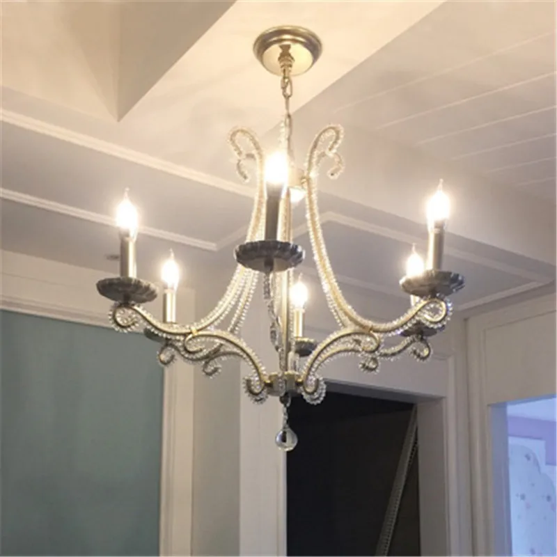 American Country Living Room Crystal Chandelier Art French Restaurant Hotel Lamps Retro Candle Bedroom Decoration Light Fixtures
American Country Living Room Crystal Chandelier Art French Restaurant Hotel Lamps Retro Candle Bedroom Decoration Light Fixtures