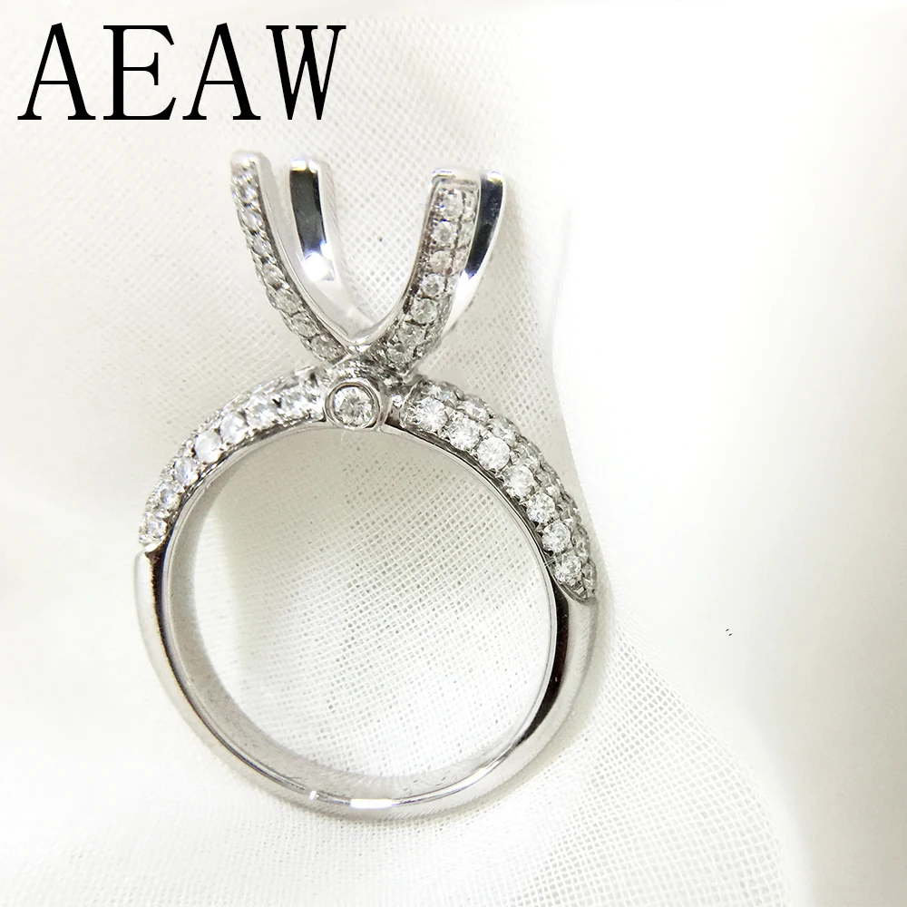 3.0carat 9mm Round Ring without Center Stone Halo Engagement Ring for Women in 14K White Gold
3.0carat 9mm Round Ring without Center Stone Halo Engagement Ring for Women in 14K White Gold
