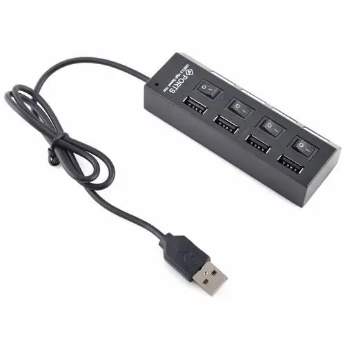 Порт able Переключатель ВКЛ/ВЫКЛ 4 порта USB 2 0 HUB высокоскоростной 480 Мбит/с