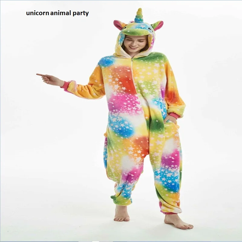 Kigurumi Onesies Cosplay Adult Onesie Wholesale Animal Stitch Star Unicorn Adult Sleepwear Halloween Women Men Warm Hooded
Kigurumi Onesies Cosplay Adult Onesie Wholesale Animal Stitch Star Unicorn Adult Sleepwear Halloween Women Men Warm Hooded