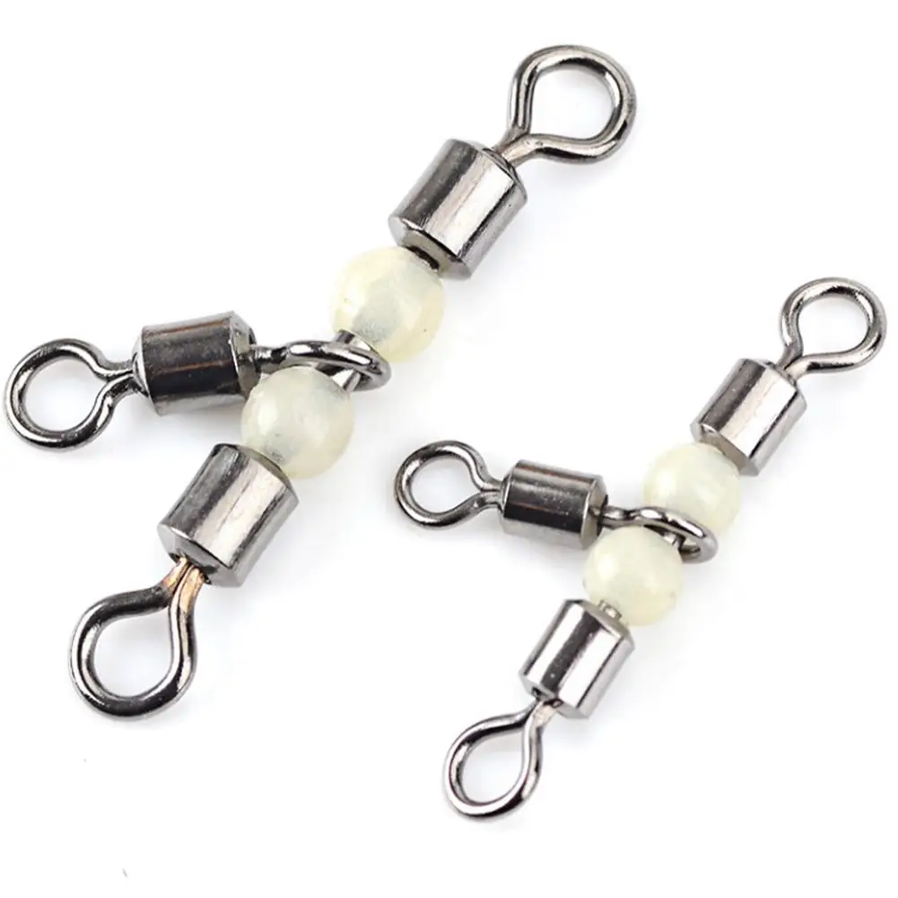 New 10Pcs Luminous Swivel Fishing Connector Durable Practical Outdoor Fish Accessory
New 10Pcs Luminous Swivel Fishing Connector Durable Practical Outdoor Fish Accessory