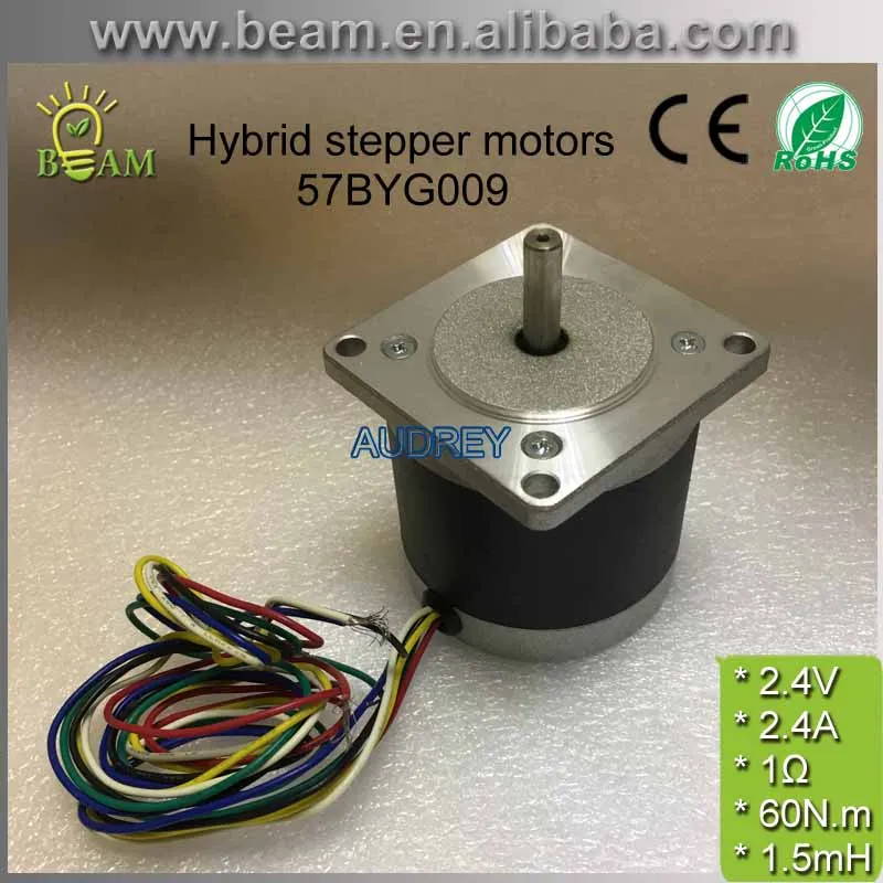 50w 2.4V 2.4A 60N.cm 1000rpm Round Stepper Motor 1.8degree 57mm 4phase Round 57BYG009 hybrid stepper motor Carving machine motor
50w 2.4V 2.4A 60N.cm 1000rpm Round Stepper Motor 1.8degree 57mm 4phase Round 57BYG009 hybrid stepper motor Carving machine motor