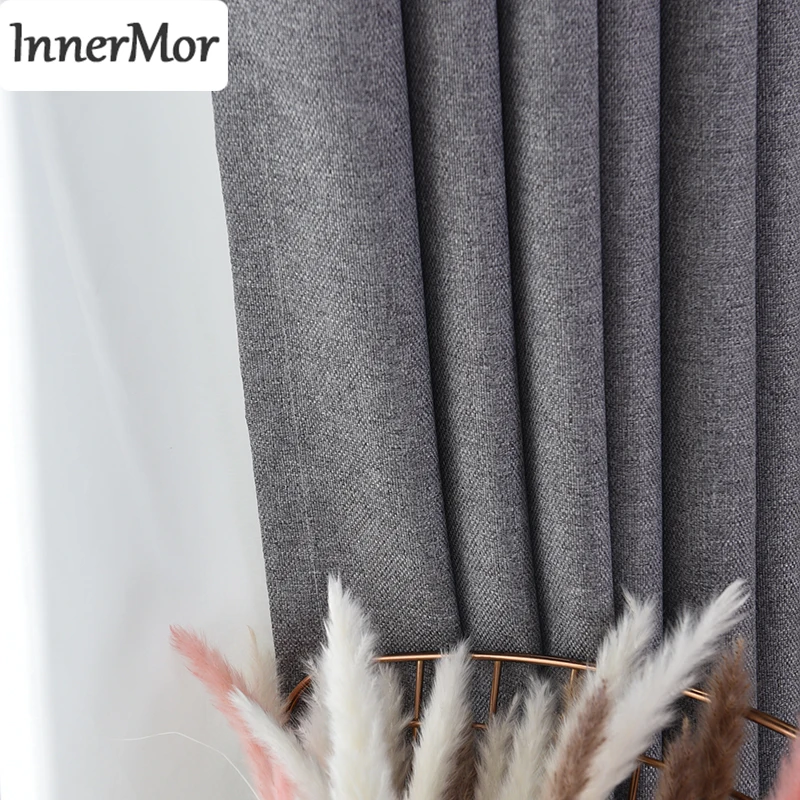 Фото Innermor плотные сплошные занавески для гостиной высокая скорость - купить