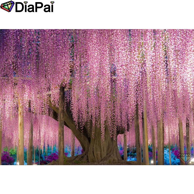 DIAPAI 100% Full Square/Round Drill 5D DIY Diamond Painting "Wisteria tree" Diamond Embroidery Cross Stitch 3D Decor A18545
DIAPAI 100% Full Square/Round Drill 5D DIY Diamond Painting "Wisteria tree" Diamond Embroidery Cross Stitch 3D Decor A18545