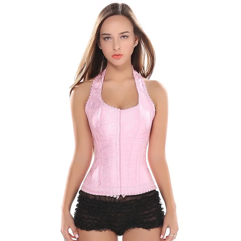 Double shoulders overbust Corset Plus Size Lingerie Waist corsets and bustiers Women pink corset Top Push Up Cincher
Double shoulders overbust Corset Plus Size Lingerie Waist corsets and bustiers Women pink corset Top Push Up Cincher