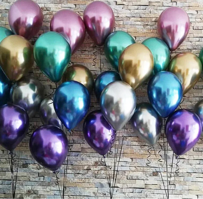 30pcs Metallic Gold Silver Green Blue ballon Wedding Happy Birthday Latex Balloons Metal Chrome Ball Helium Gas Globos
30pcs Metallic Gold Silver Green Blue ballon Wedding Happy Birthday Latex Balloons Metal Chrome Ball Helium Gas Globos