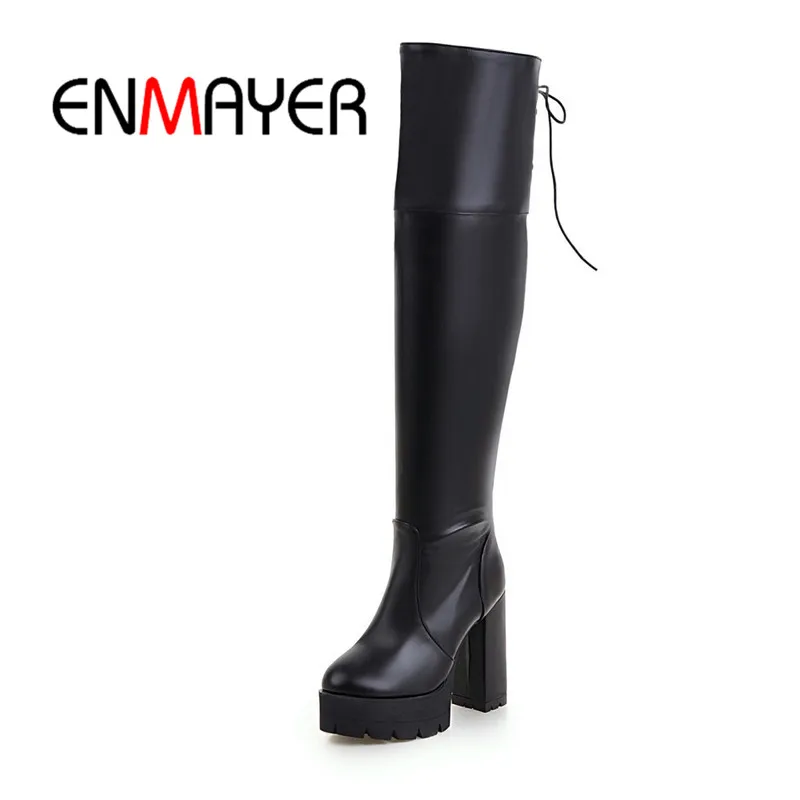 ENMAYER Zip Over The Knee Footwear 34-43 2018 Pointed Toe New Spring And Summer High Heel High Quality Square Heel WHY209
ENMAYER Zip Over The Knee Footwear 34-43 2018 Pointed Toe New Spring And Summer High Heel High Quality Square Heel WHY209