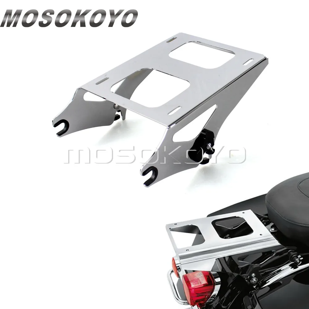 Chrome Detachable 2-Up Tour Pak Luggage Rack Rear Carry Racks for Harley Touring Road King Street Glide FLHR FLHX 2014-2017
Chrome Detachable 2-Up Tour Pak Luggage Rack Rear Carry Racks for Harley Touring Road King Street Glide FLHR FLHX 2014-2017
