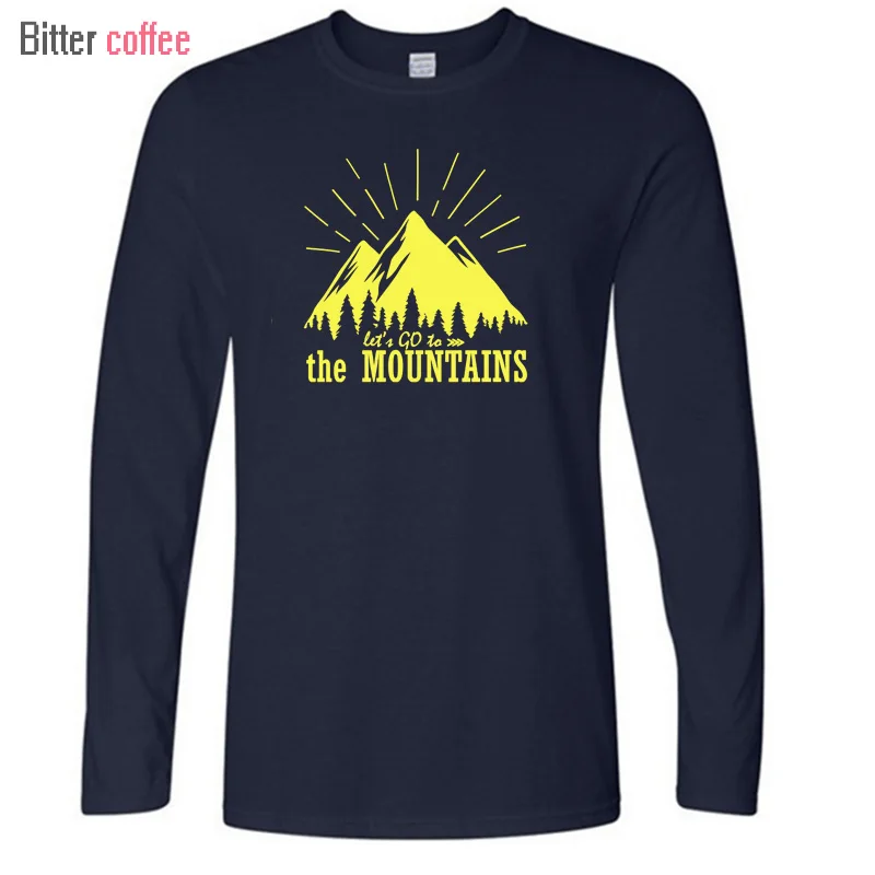 Autumn And Winter Hot Sale New Let's Go To Mountains T-shirt Mountains Printing Tshirts Long Sleeve Man T shirt European Size
Autumn And Winter Hot Sale New Let's Go To Mountains T-shirt Mountains Printing Tshirts Long Sleeve Man T shirt European Size