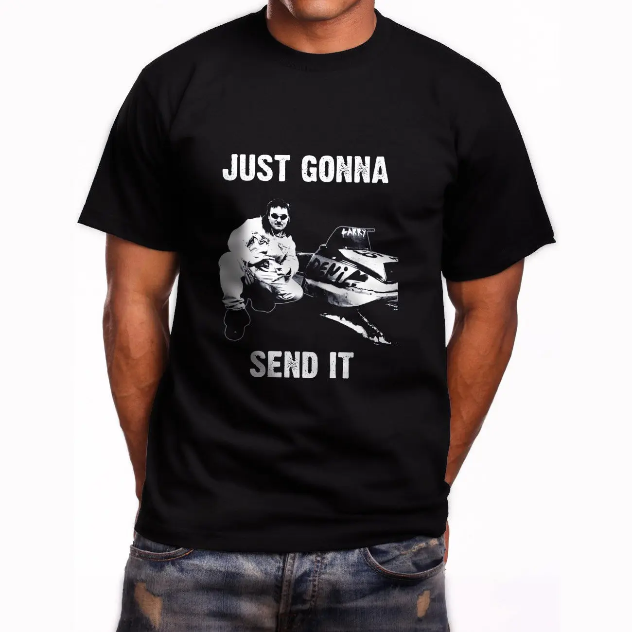 Just Gonna Send It Larryenticer Short Sleeve Men's Black T-Shirt Size S To 3XL Print T Shirt Men Top Tee Print
Just Gonna Send It Larryenticer Short Sleeve Men's Black T-Shirt Size S To 3XL Print T Shirt Men Top Tee Print
