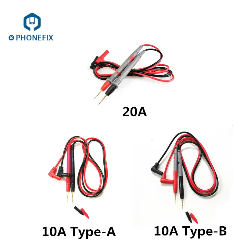 Multimeter Pen 10A/20A Superfine Needle Tip Wire Pen Alligator Clips Clamp Cable for Multimeter Tester Digital Multimeter IC Pin
Multimeter Pen 10A/20A Superfine Needle Tip Wire Pen Alligator Clips Clamp Cable for Multimeter Tester Digital Multimeter IC Pin