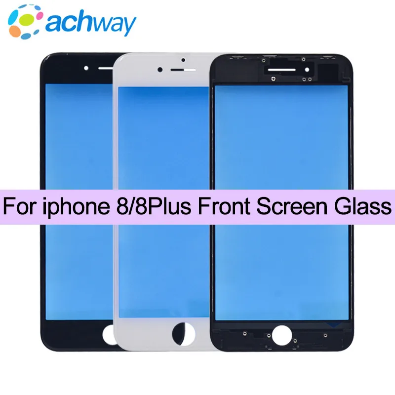 Front Screen Glass For iPhone 8 8G 8 Plus 8plus Front Panel Outer Lens Cover+Frame Assembly Replacement Refurbished Parts
Front Screen Glass For iPhone 8 8G 8 Plus 8plus Front Panel Outer Lens Cover+Frame Assembly Replacement Refurbished Parts