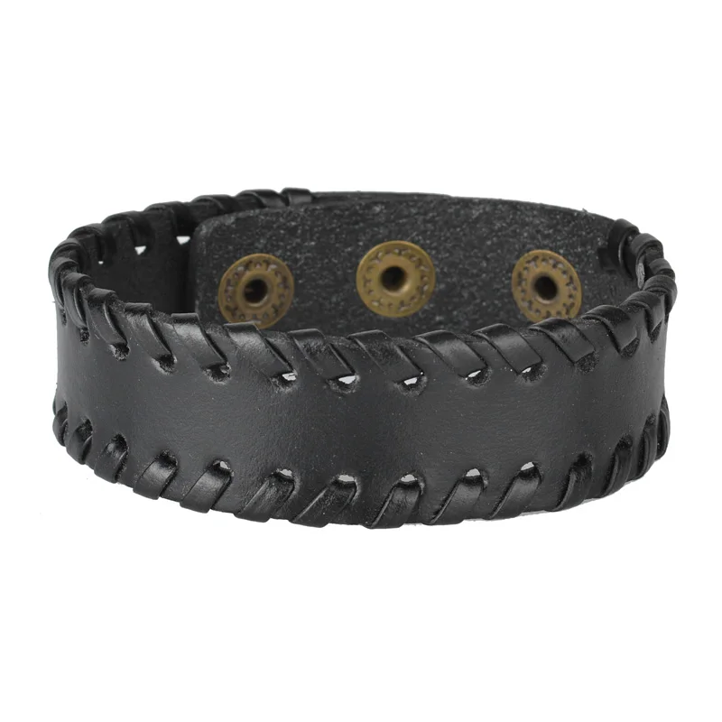 Kirykle Fashion Black Brown Colors Jewelry Punk Charm Wrap Leather Bracelets Bangles Braided Rope Wristband Men Bracelet Gift
Kirykle Fashion Black Brown Colors Jewelry Punk Charm Wrap Leather Bracelets Bangles Braided Rope Wristband Men Bracelet Gift