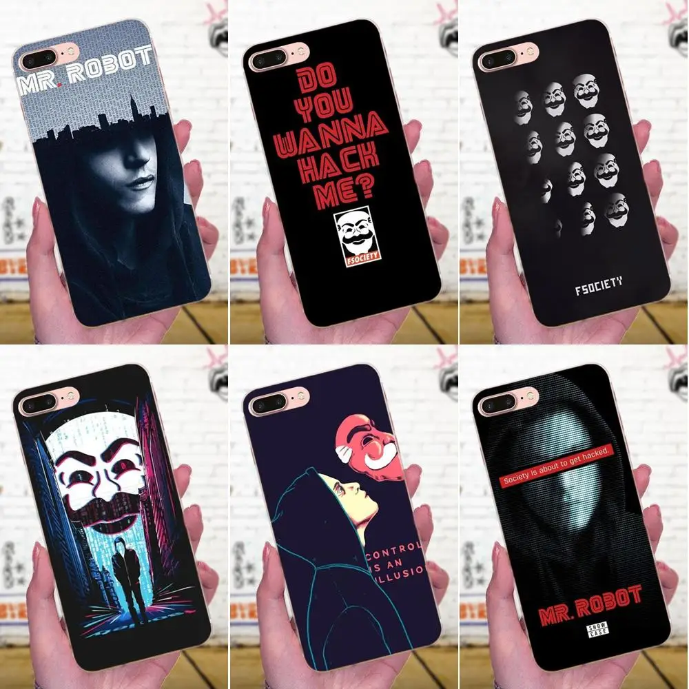 Чехол Mr Robot для Galaxy J1 J2 J3 J330 J4 J5 J6 J7 J730 J8 2015 2016 2017 2018 mini Pro мягкий ТПУ|Чехлы-накладки| |