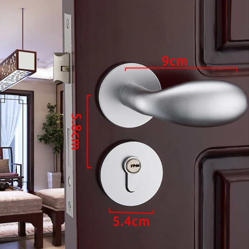 ZENHOSIT Silver Space Aluminum Door Handle + Separate Lock Bearing Machanical Lever Indoor Bedroom Handleset For 35MM-45MM Doors
ZENHOSIT Silver Space Aluminum Door Handle + Separate Lock Bearing Machanical Lever Indoor Bedroom Handleset For 35MM-45MM Doors
