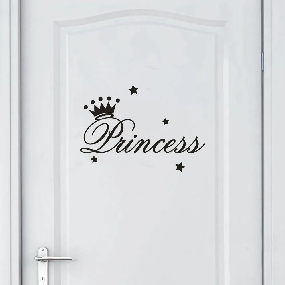 Наклейка на стену для детской комнаты съемная наклейка принцессы искусство