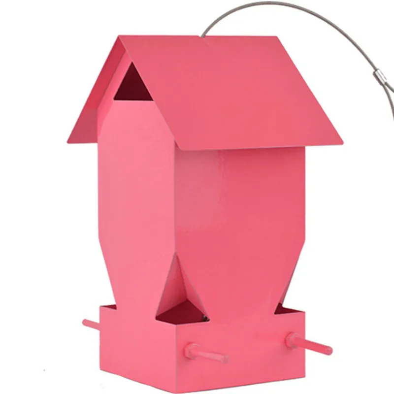 Bird outdoor feeding table pink metal bird feeder hanging feeder bird equipment bird feed containers ZP3301744
Bird outdoor feeding table pink metal bird feeder hanging feeder bird equipment bird feed containers ZP3301744
