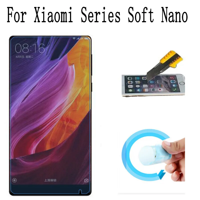 Фото Для Xiaomi Mi Mix Note 2 Mi5c мягкая нано защита для экрана MI M5s Plus M4 MI4S M4C M3 M2S Max не закаленное