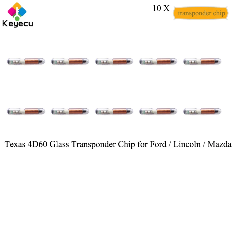 KEYECU 10PCS/Lot Replacement Remote Car Key Transponder Chips, Texas 4D60 Glass Transponder Chip for Ford / Lincoln / Mazda
KEYECU 10PCS/Lot Replacement Remote Car Key Transponder Chips, Texas 4D60 Glass Transponder Chip for Ford / Lincoln / Mazda