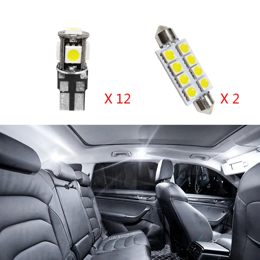 14PCS White Canbus Error Free Auto car LED reading License Plate Bulb interior light Lamp For BMW 520i
14PCS White Canbus Error Free Auto car LED reading License Plate Bulb interior light Lamp For BMW 520i