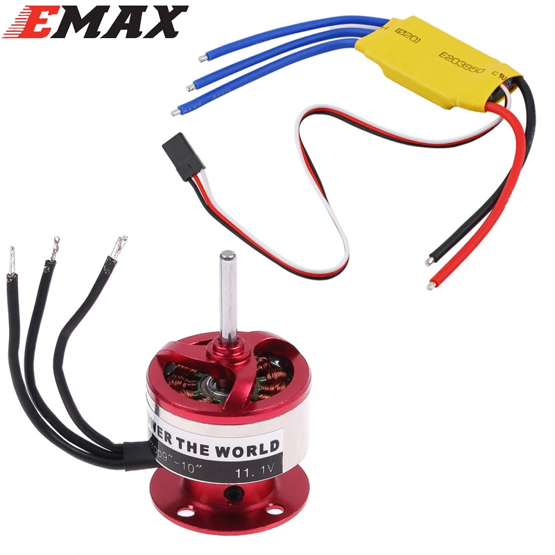 Мотор с внешним ротором EMAX CF2822 1200KV + ESC 30A для радиоуправляемого самолета
Мотор с внешним ротором EMAX CF2822 1200KV + ESC 30A для радиоуправляемого самолета