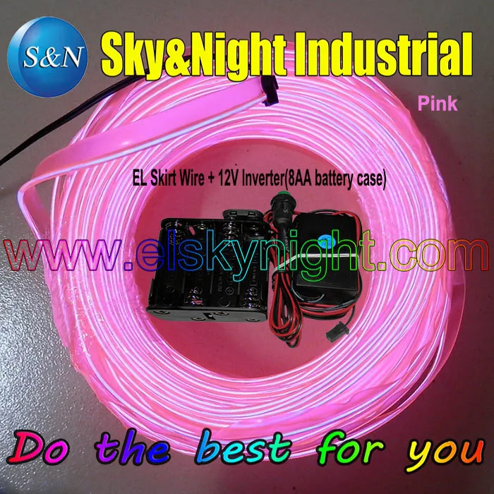 2017 Hot Item Pink-10M EL Wire/EL Welt Wire/EL Skirt Wire-Kelly With 8AA Inverter +Free Shipping
2017 Hot Item Pink-10M EL Wire/EL Welt Wire/EL Skirt Wire-Kelly With 8AA Inverter +Free Shipping