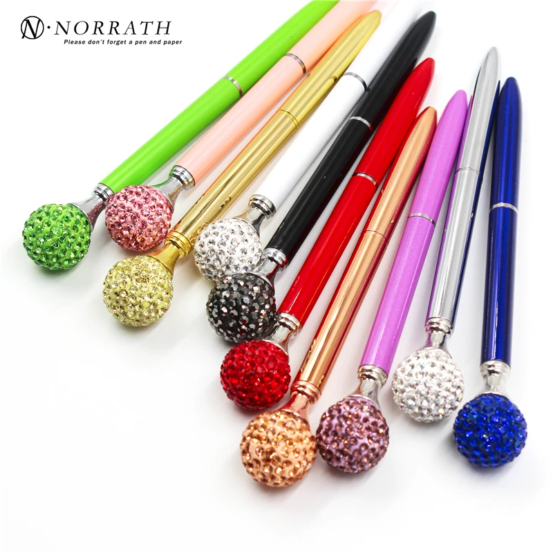 Norrath Color drill ball Crystal Pen Gem Ballpoint pen ring wedding office Metal ring roller ball pen
Norrath Color drill ball Crystal Pen Gem Ballpoint pen ring wedding office Metal ring roller ball pen