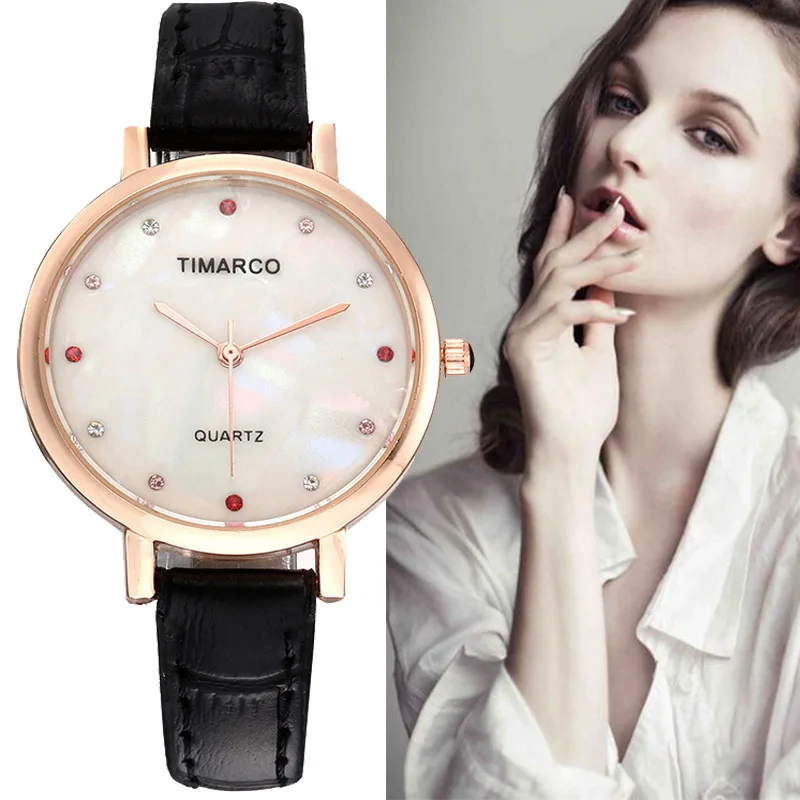 Fashion Women Wrist Watch Shiny Rhinestone Shell Dial Design Simple Luxury Faux Leather Quartz Watches Ladies Gift reloj mujer
Fashion Women Wrist Watch Shiny Rhinestone Shell Dial Design Simple Luxury Faux Leather Quartz Watches Ladies Gift reloj mujer