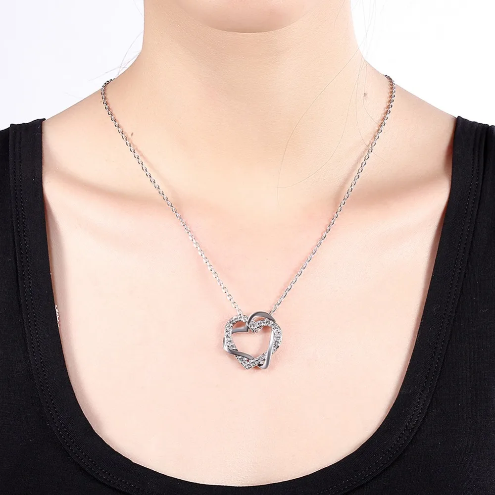 Prevent Allergy Gold Heart Pendant Women Necklace Silver Jewelry Pendant Fine Fashion Cute Sand Flower 925 Jewelry Shining Heart
Prevent Allergy Gold Heart Pendant Women Necklace Silver Jewelry Pendant Fine Fashion Cute Sand Flower 925 Jewelry Shining Heart