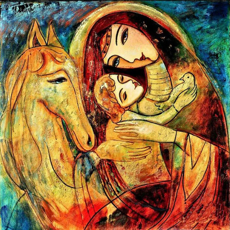 5d Full Square Diy Diamond Painting Cross Stitch Gold Mother Baby Horse Diamond Embroidery Crystal Mosaic Wall Art Crafts
5d Full Square Diy Diamond Painting Cross Stitch Gold Mother Baby Horse Diamond Embroidery Crystal Mosaic Wall Art Crafts