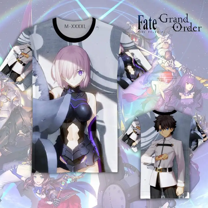 OHCOMICS Аниме игра Fate Grand Order Mash/Matthew Fujimaru ритсука летние хлопковые топы с короткими