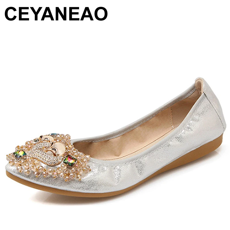 CEYANEAO Spring Summer Fashion Women Shoes Boat Shoes Women Flats Pointed Toe Sequined Cloth Casual shoes Plus Size 34-45E1541
CEYANEAO Spring Summer Fashion Women Shoes Boat Shoes Women Flats Pointed Toe Sequined Cloth Casual shoes Plus Size 34-45E1541