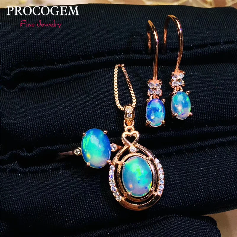 Модные женские ювелирные наборы PROCOGEM с натуральным опалом, кольцо и серьги-подвески для вечерние, серебро 925 пробы #606
Модные женские ювелирные наборы PROCOGEM с натуральным опалом, кольцо и серьги-подвески для вечерние, серебро 925 пробы #606